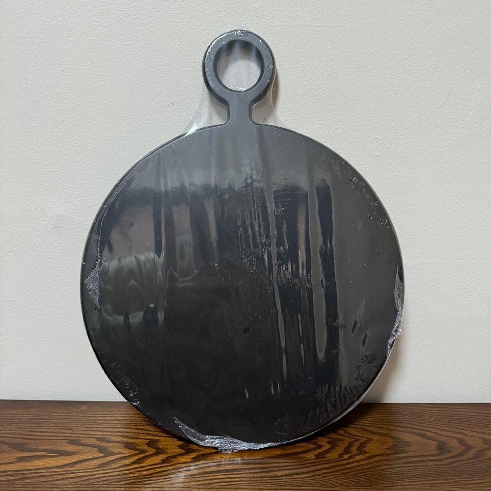 Bamboo Abode Black Round Charcuterie Board